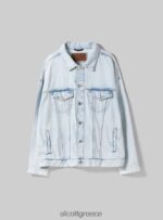 είδη ένδυσης Alcott giubbotto σε τζιν oversize d001 βαθύ μπλε άνδρες RRJDJ4650 - Image 6