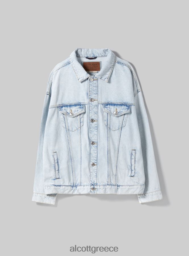είδη ένδυσης Alcott giubbotto σε τζιν oversize d001 βαθύ μπλε άνδρες RRJDJ4650 - Image 6