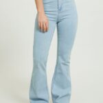 είδη ένδυσης Alcott jeggings flare ψηλόμεση d002 μεσαίο σκούρο μπλε γυναίκες RRJDJ4338