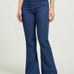 είδη ένδυσης Alcott jeggings flare ψηλόμεση d002 μεσαίο σκούρο μπλε γυναίκες RRJDJ4487
