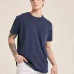 είδη ένδυσης Alcott maglietta girocollo con taschino in cotone c0214 μπλε άνδρες RRJDJ41031