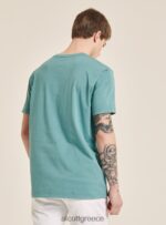 είδη ένδυσης Alcott maglietta girocollo con taschino in cotone c0214 μπλε άνδρες RRJDJ4938 - Image 5