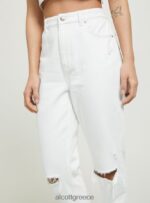 είδη ένδυσης Alcott mom fit τζιν με σκισίματα d099 λευκό γυναίκες RRJDJ451 - Image 4