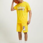είδη ένδυσης Alcott nba μπλουζάκι ye2 κίτρινο μεσαίο άνδρες RRJDJ41034