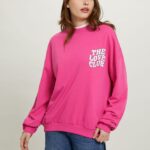 είδη ένδυσης Alcott oversize φούτερ με στάμπα fx2 fuxia medium γυναίκες RRJDJ4104