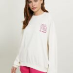 είδη ένδυσης Alcott oversize φούτερ με στάμπα fx2 fuxia medium γυναίκες RRJDJ4174