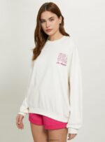 είδη ένδυσης Alcott oversize φούτερ με στάμπα fx2 fuxia medium γυναίκες RRJDJ4174