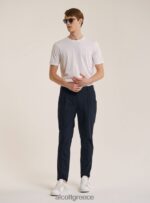 είδη ένδυσης Alcott pantalone in cotone con doppia pinces na1 ναυτικό σκοτεινό άνδρες RRJDJ41120 - Image 2