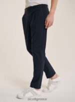 είδη ένδυσης Alcott pantalone in cotone con doppia pinces na1 ναυτικό σκοτεινό άνδρες RRJDJ41120 - Image 4