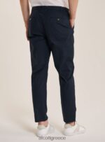είδη ένδυσης Alcott pantalone in cotone con doppia pinces na1 ναυτικό σκοτεινό άνδρες RRJDJ41120 - Image 5