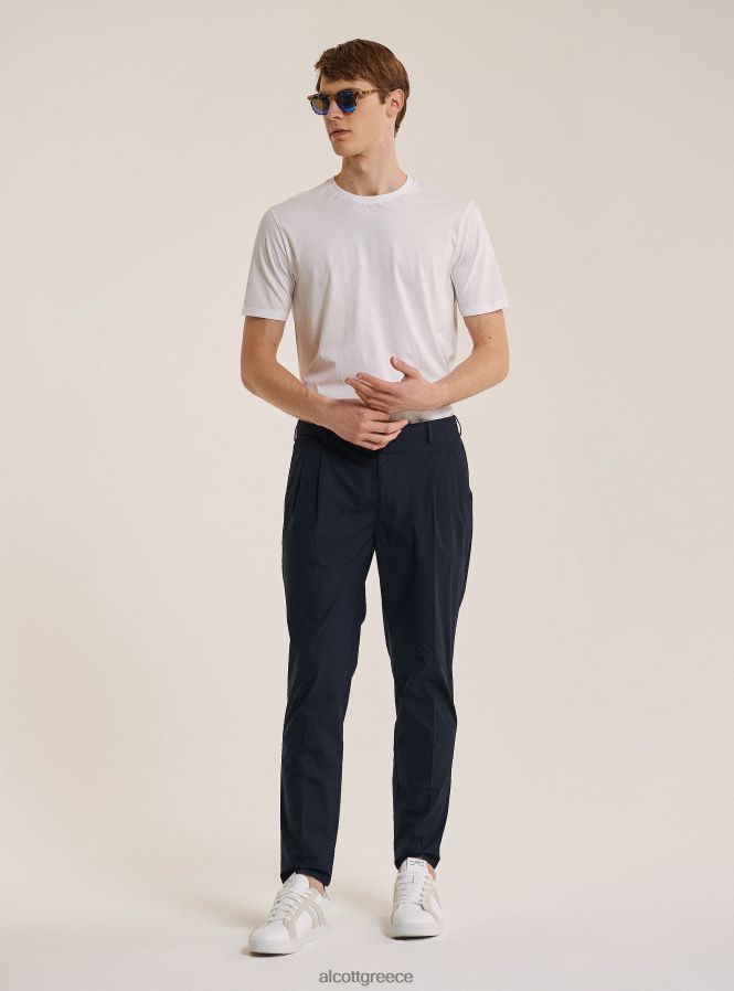 ceb5ceafceb4ceb7_ceadcebdceb4cf85cf83ceb7cf82_alcott_pantalone_in_cotone_con_doppia_pinces_na1_cebdceb1cf85cf84ceb9cebacf8c_cf83cebacebfc.jpg είδη ένδυσης Alcott pantalone in cotone con doppia pinces na1 ναυτικό σκοτεινό άνδρες RRJDJ41120 - Image 1