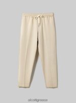 είδη ένδυσης Alcott pantaloni jogger misto lino wh1 υπόλευκο άνδρες RRJDJ4899 - Image 2