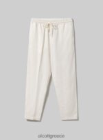 είδη ένδυσης Alcott pantaloni jogger misto lino wh1 υπόλευκο άνδρες RRJDJ41048 - Image 2
