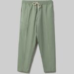είδη ένδυσης Alcott pantaloni jogger misto lino wh1 υπόλευκο άνδρες RRJDJ4734