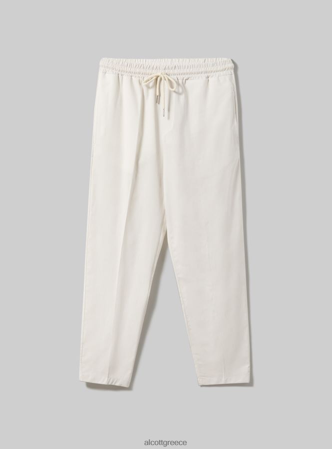 ceb5ceafceb4ceb7_ceadcebdceb4cf85cf83ceb7cf82_alcott_pantaloni_jogger_misto_lino_wh1_cf85cf80cf8ccebbceb5cf85cebacebf_ceaccebdceb4cf81.jpg είδη ένδυσης Alcott pantaloni jogger misto lino wh1 υπόλευκο άνδρες RRJDJ41048 - Image 1