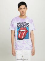 είδη ένδυσης Alcott Rolling stones t-shirt lc2 λιλά μεσαίο άνδρες RRJDJ41101 - Image 3