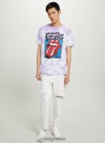 είδη ένδυσης Alcott Rolling stones t-shirt lc2 λιλά μεσαίο άνδρες RRJDJ41101 - Image 4