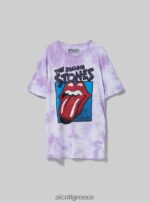 είδη ένδυσης Alcott Rolling stones t-shirt lc2 λιλά μεσαίο άνδρες RRJDJ41101 - Image 6