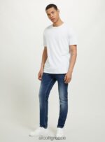 είδη ένδυσης Alcott skinny fit τζιν σε stretch τζιν d002 μεσαίο σκούρο μπλε άνδρες RRJDJ4692 - Image 3