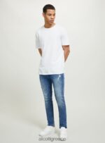 είδη ένδυσης Alcott skinny fit τζιν σε stretch τζιν d002 μεσαίο σκούρο μπλε άνδρες RRJDJ4921 - Image 3