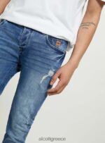 είδη ένδυσης Alcott skinny fit τζιν σε stretch τζιν d002 μεσαίο σκούρο μπλε άνδρες RRJDJ4921 - Image 4