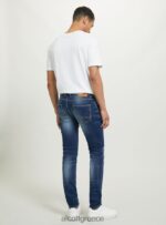 είδη ένδυσης Alcott skinny fit τζιν σε stretch τζιν d002 μεσαίο σκούρο μπλε άνδρες RRJDJ4692 - Image 5