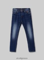 είδη ένδυσης Alcott skinny fit τζιν σε stretch τζιν d002 μεσαίο σκούρο μπλε άνδρες RRJDJ4692 - Image 6