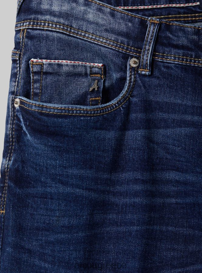 είδη ένδυσης Alcott skinny fit τζιν σε stretch τζιν d002 μεσαίο σκούρο μπλε άνδρες RRJDJ4692 - Image 7