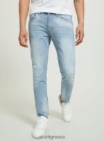 είδη ένδυσης Alcott slim fit βαμβακερό τζιν d003 μεσαίο μπλε άνδρες RRJDJ4657 - Image 2