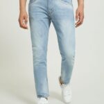 είδη ένδυσης Alcott slim fit βαμβακερό τζιν d003 μεσαίο μπλε άνδρες RRJDJ4657