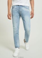 είδη ένδυσης Alcott slim fit βαμβακερό τζιν d003 μεσαίο μπλε άνδρες RRJDJ4657