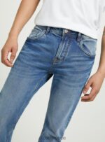 είδη ένδυσης Alcott slim fit βαμβακερό τζιν d003 μεσαίο μπλε άνδρες RRJDJ41121 - Image 3
