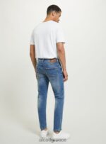 είδη ένδυσης Alcott slim fit βαμβακερό τζιν d003 μεσαίο μπλε άνδρες RRJDJ41121 - Image 5
