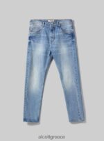 είδη ένδυσης Alcott slim fit βαμβακερό τζιν d003 μεσαίο μπλε άνδρες RRJDJ4684 - Image 6