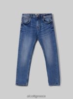 είδη ένδυσης Alcott slim fit βαμβακερό τζιν d003 μεσαίο μπλε άνδρες RRJDJ41121 - Image 6