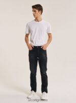 είδη ένδυσης Alcott slim fit τζιν από βαμβάκι μαύρος άνδρες RRJDJ4907 - Image 3