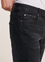 είδη ένδυσης Alcott slim fit τζιν από βαμβάκι μαύρος άνδρες RRJDJ4907 - Image 6