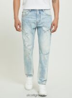 είδη ένδυσης Alcott slim fit stretch τζιν τζιν με σκισίματα d007 ανοιχτό γαλάζιο άνδρες RRJDJ4686 - Image 2