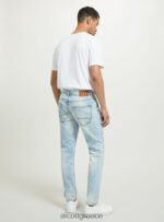 είδη ένδυσης Alcott slim fit stretch τζιν τζιν με σκισίματα d007 ανοιχτό γαλάζιο άνδρες RRJDJ4686 - Image 5