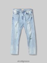 είδη ένδυσης Alcott slim fit stretch τζιν τζιν με σκισίματα d007 ανοιχτό γαλάζιο άνδρες RRJDJ4686 - Image 6