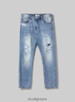 είδη ένδυσης Alcott slim fit stretch τζιν τζιν με σκισίματα d007 ανοιχτό γαλάζιο άνδρες RRJDJ4678 - Image 6