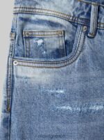 είδη ένδυσης Alcott slim fit stretch τζιν τζιν με σκισίματα d007 ανοιχτό γαλάζιο άνδρες RRJDJ4678 - Image 7