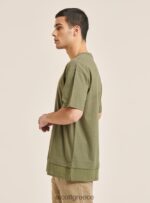 είδη ένδυσης Alcott T-shirt από λινό μείγμα με γιακά σεραπέ άσπρο άνδρες RRJDJ4813 - Image 4