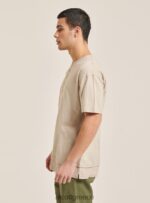είδη ένδυσης Alcott T-shirt από λινό μείγμα με γιακά σεραπέ άσπρο άνδρες RRJDJ41053 - Image 4