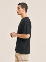 είδη ένδυσης Alcott T-shirt από λινό μείγμα με γιακά σεραπέ άσπρο άνδρες RRJDJ41083 - Image 4