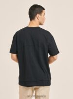 είδη ένδυσης Alcott T-shirt από λινό μείγμα με γιακά σεραπέ άσπρο άνδρες RRJDJ41083 - Image 5