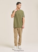 είδη ένδυσης Alcott T-shirt από λινό μείγμα με τσέπη άσπρο άνδρες RRJDJ41126 - Image 3