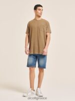 είδη ένδυσης Alcott T-shirt από λινό μείγμα με τσέπη άσπρο άνδρες RRJDJ41098 - Image 4