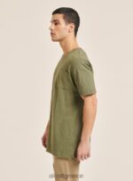 είδη ένδυσης Alcott T-shirt από λινό μείγμα με τσέπη άσπρο άνδρες RRJDJ41126 - Image 5