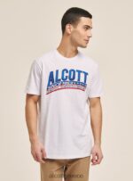 είδη ένδυσης Alcott T-shirt με λογότυπο μπλε άνδρες RRJDJ4609 - Image 2